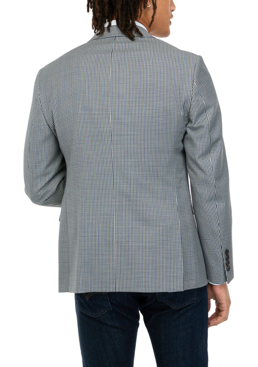 Mens Medium Brown Check Jacket