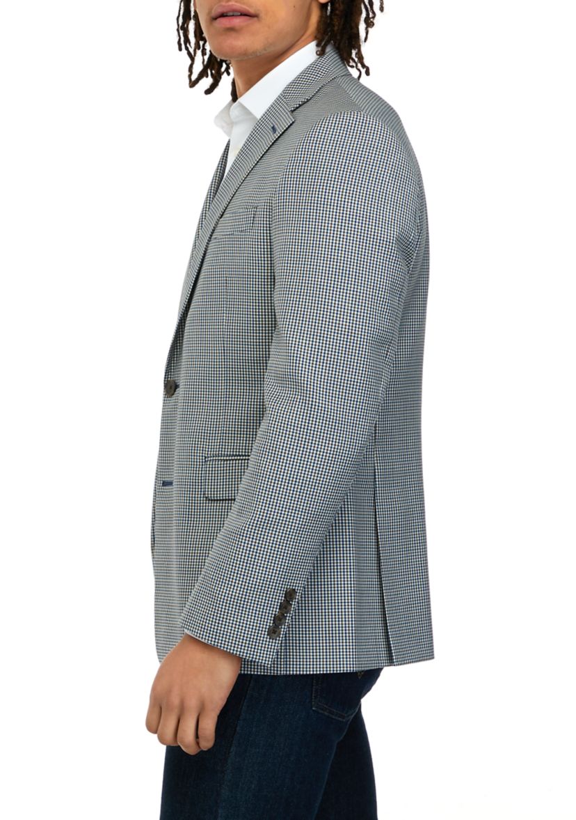 Mens Medium Brown Check Jacket