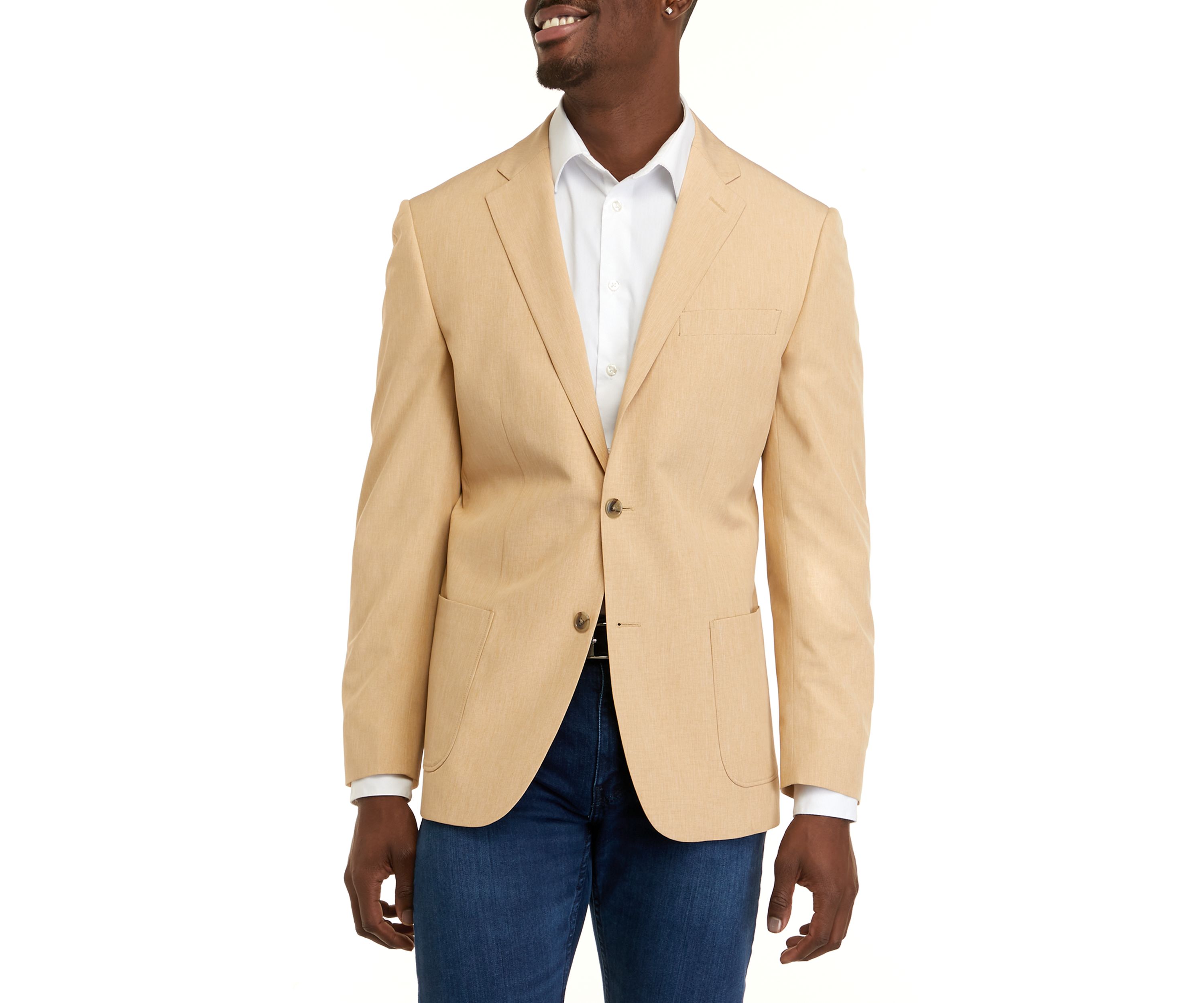 Mens Technical Linen Blazer