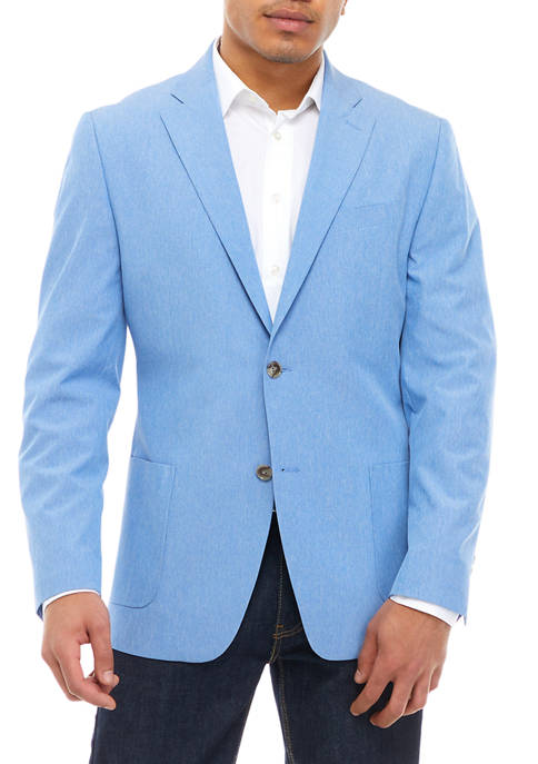Lands' End Chambray Tech Stretch Sport Coat