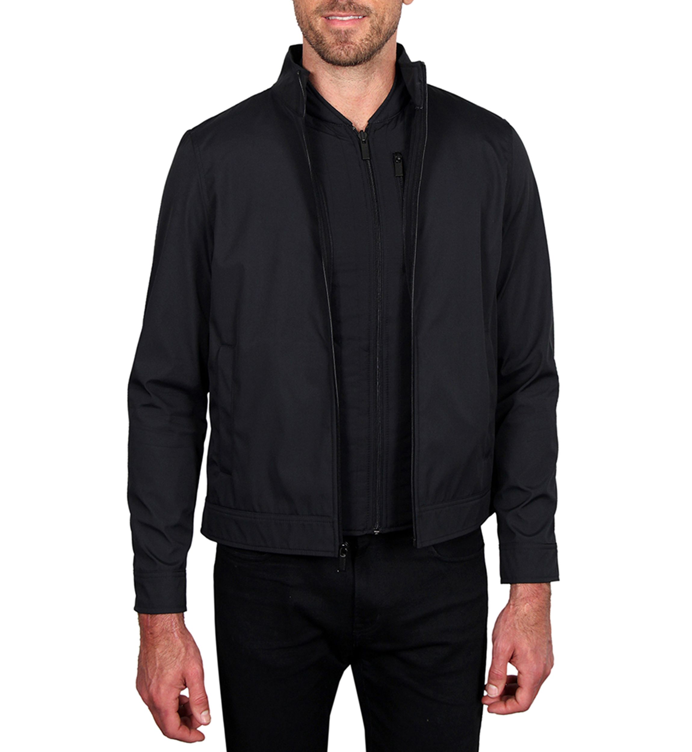 Mens 3 in 1 Stand Collar Golf Jacket