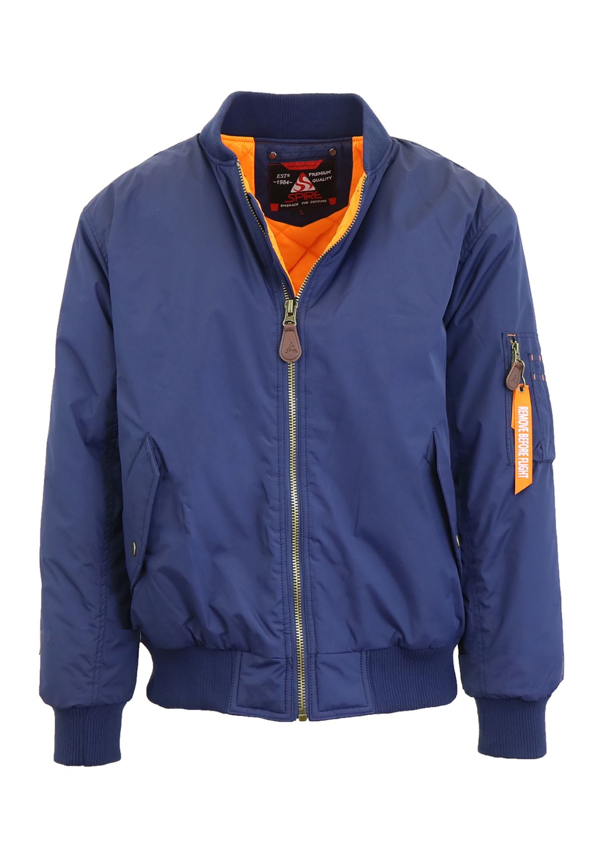 Mens Mid-Weight Aviator Flight Bomber Jacket
