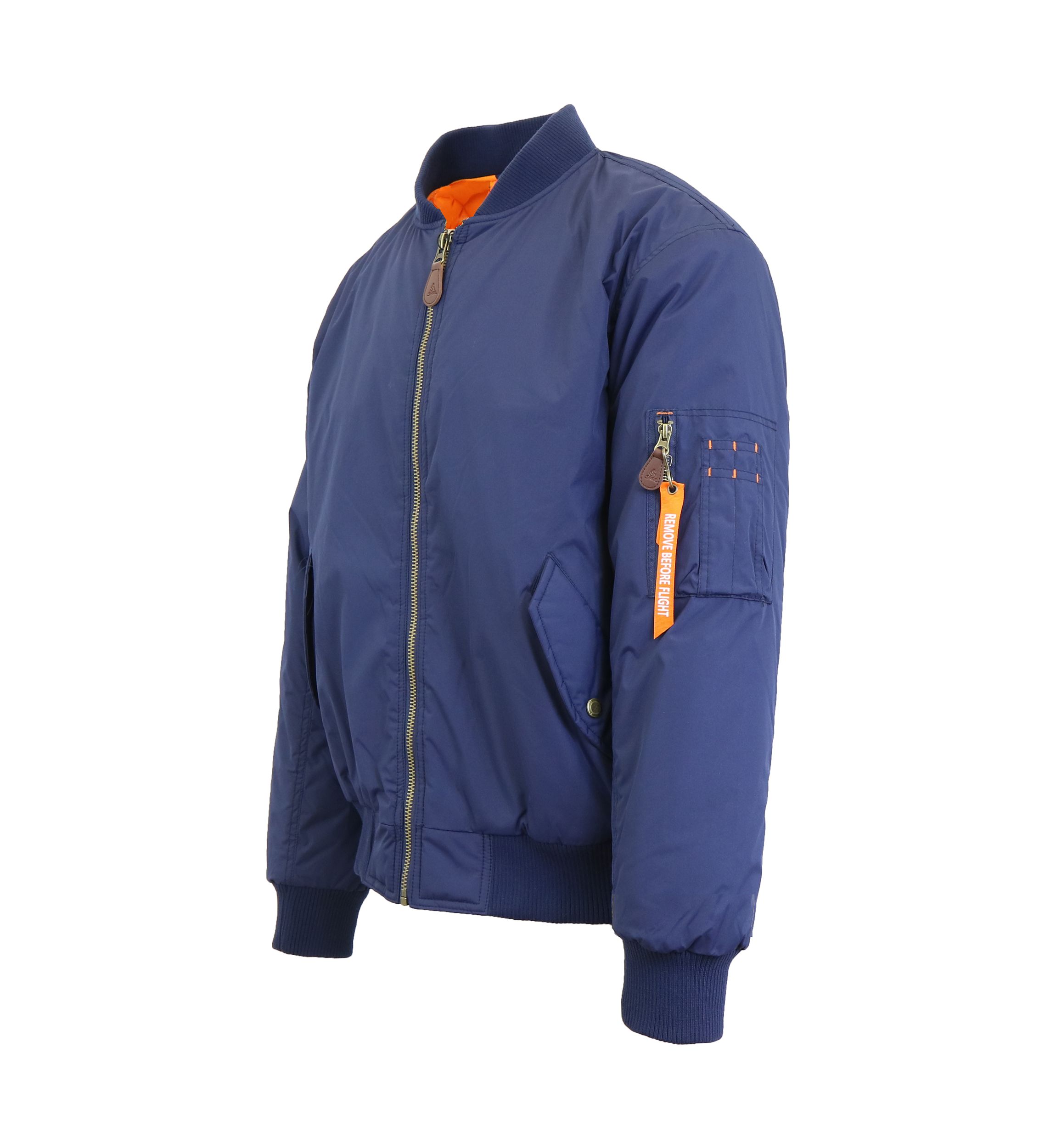 Mens Mid-Weight Aviator Flight Bomber Jacket
