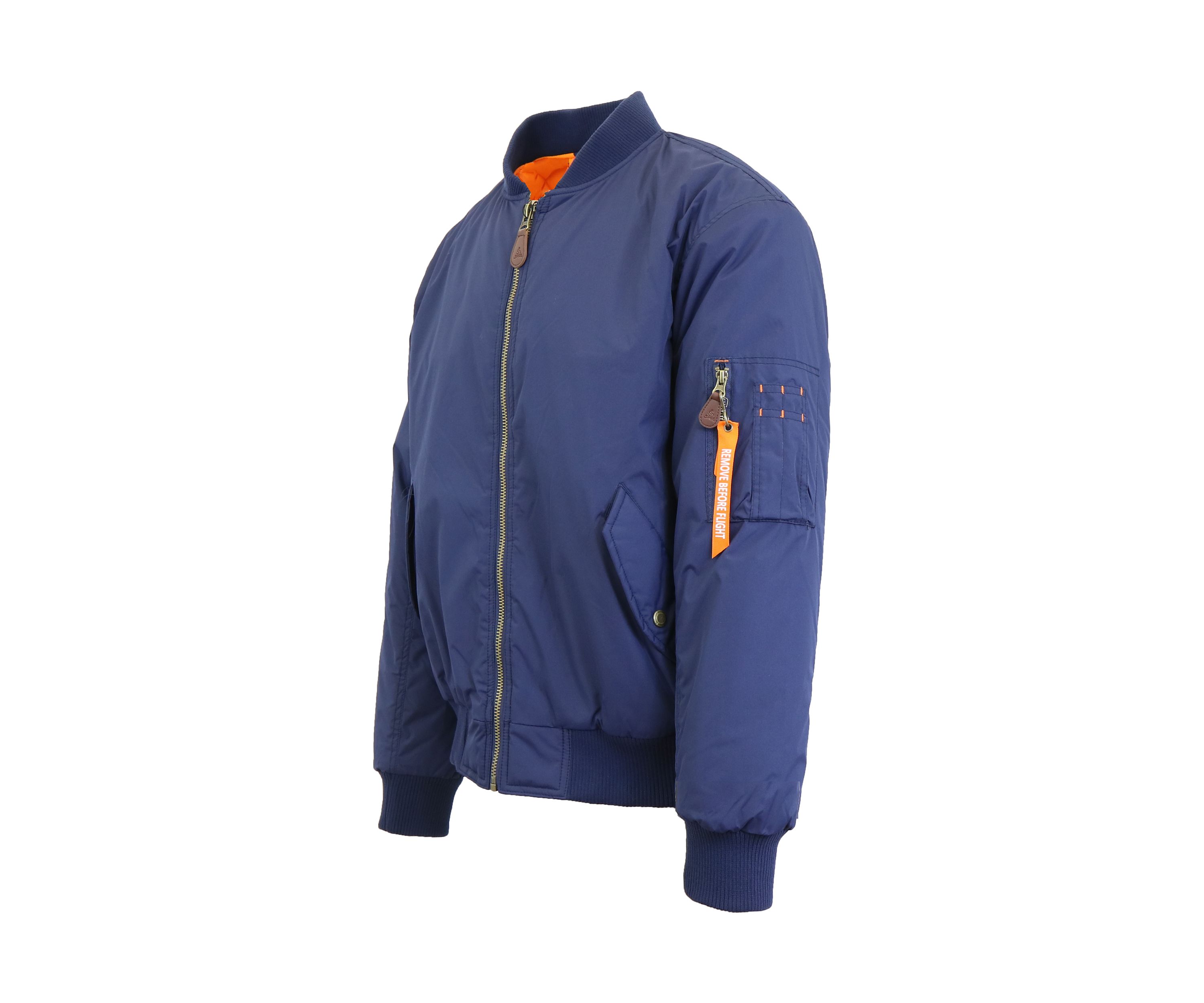 Mens Mid-Weight Aviator Flight Bomber Jacket