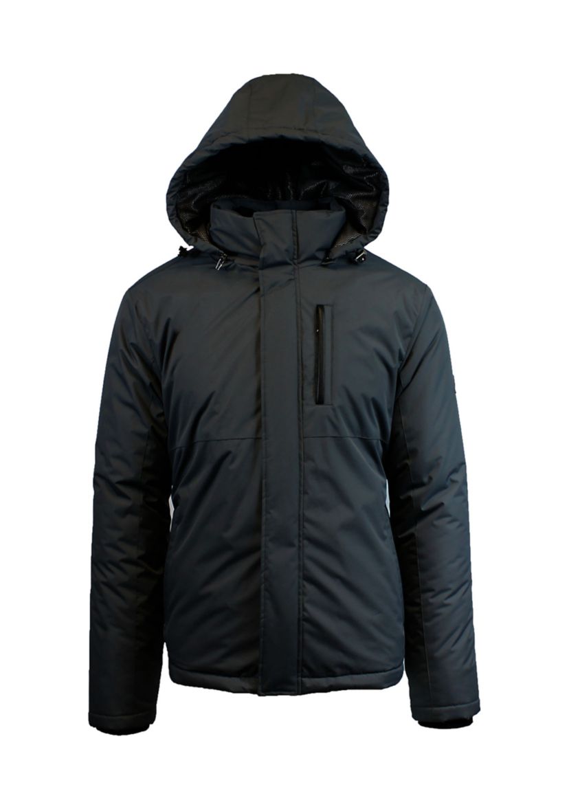 Mens Heavyweight Presidential Tech Jacket with Detachable Hood