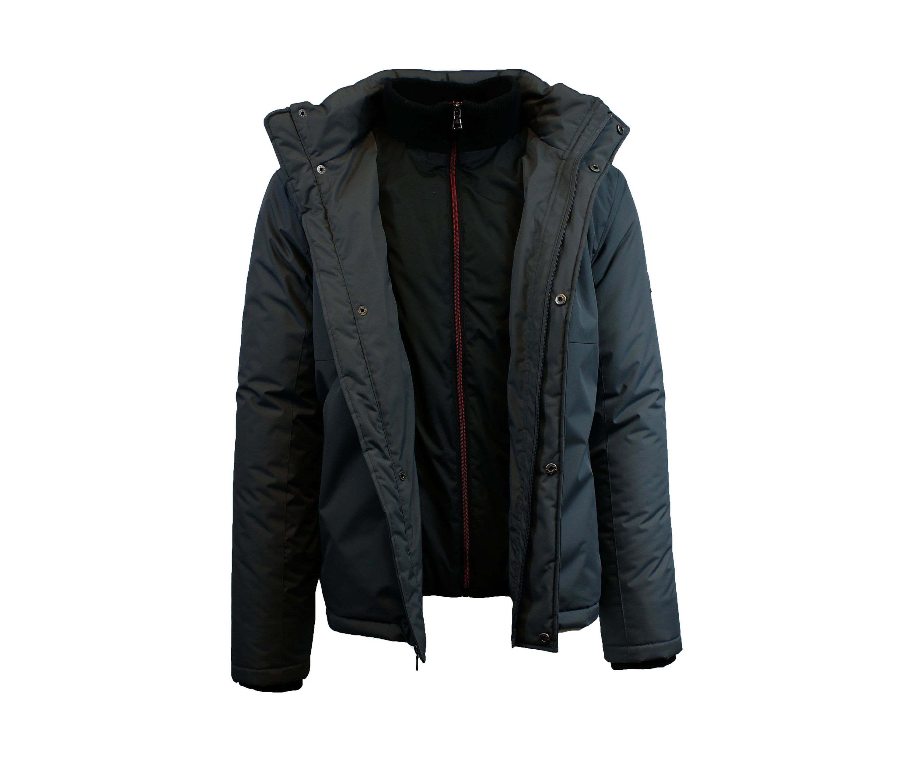 Mens Heavyweight Presidential Tech Jacket with Detachable Hood