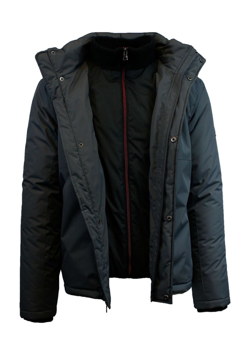 Mens Heavyweight Presidential Tech Jacket with Detachable Hood