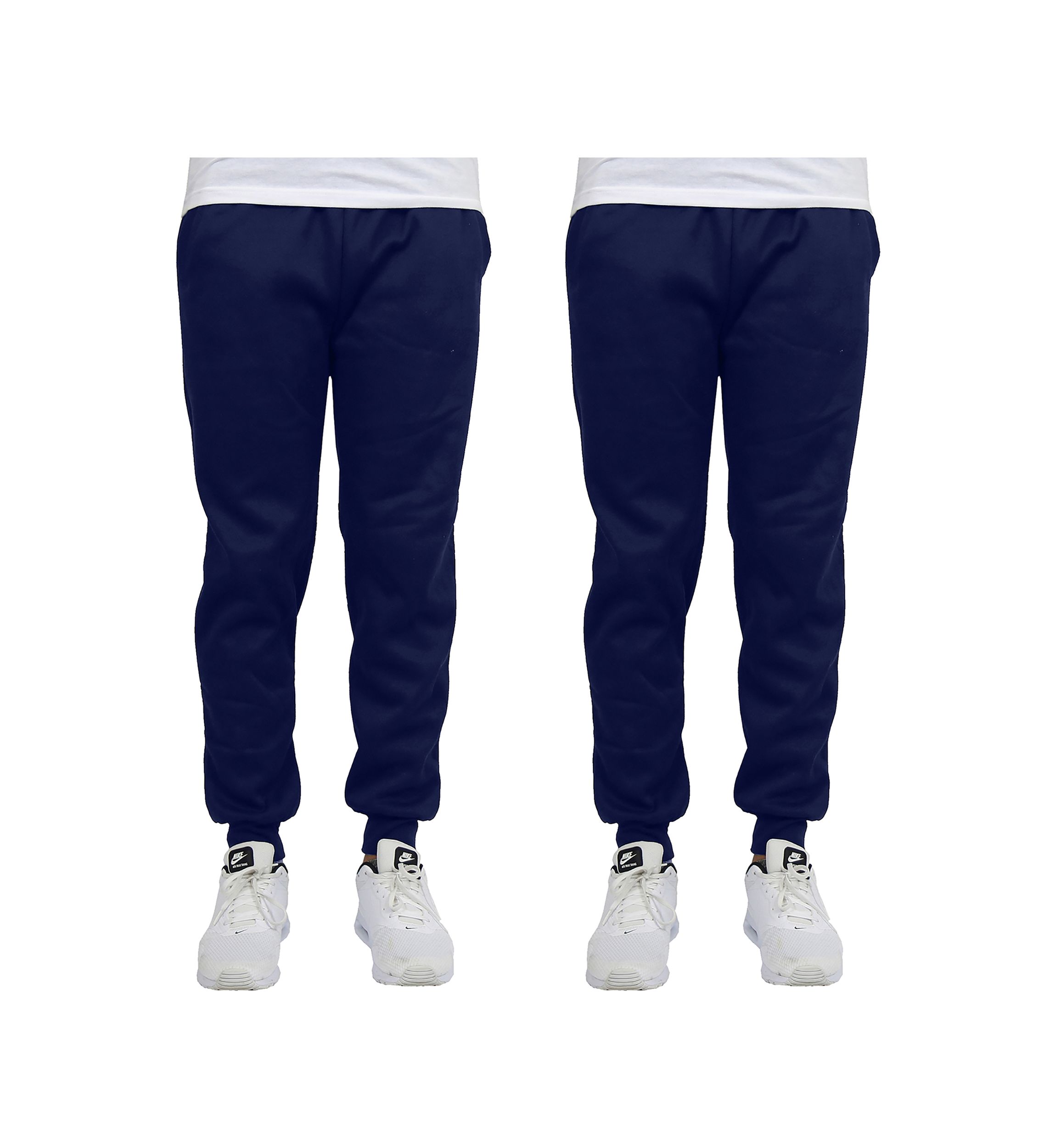 Mens Slim Fit Jogger Pants (2 Pack)