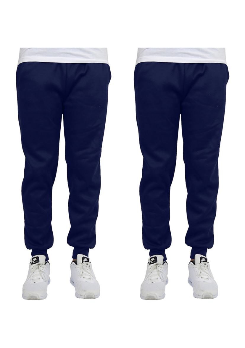Mens Slim Fit Jogger Pants (2 Pack)