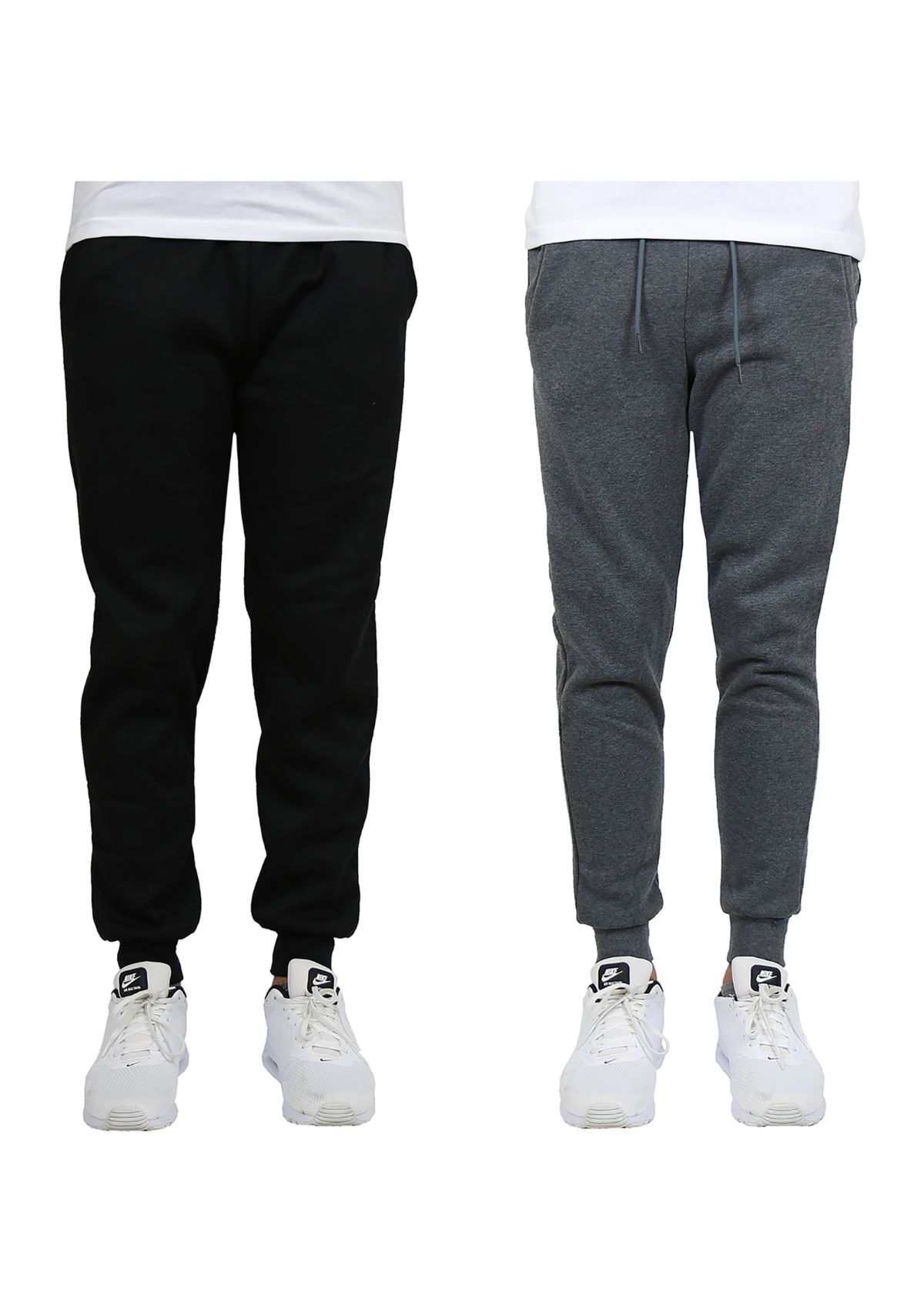 Mens Slim Fit Jogger Pants (2 Pack)