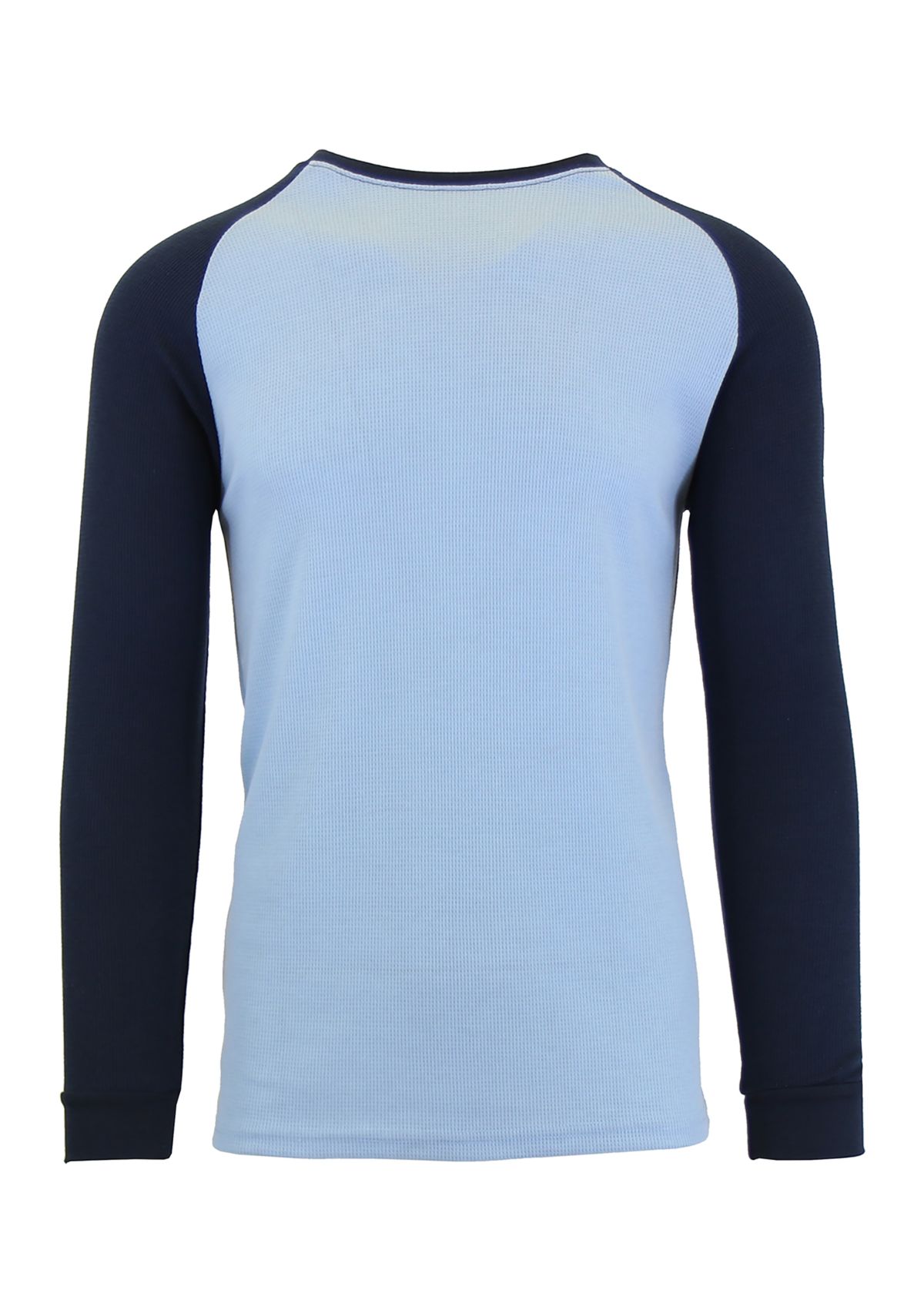 Mens Long Sleeve Thermal Shirt with Contrast Raglan Trim
