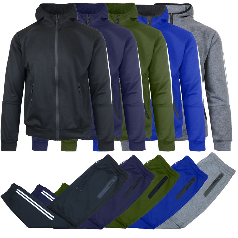 Galaxy by Harvic  Mens Tech Fleece Hoodie and Jogger 2 Piece Set
