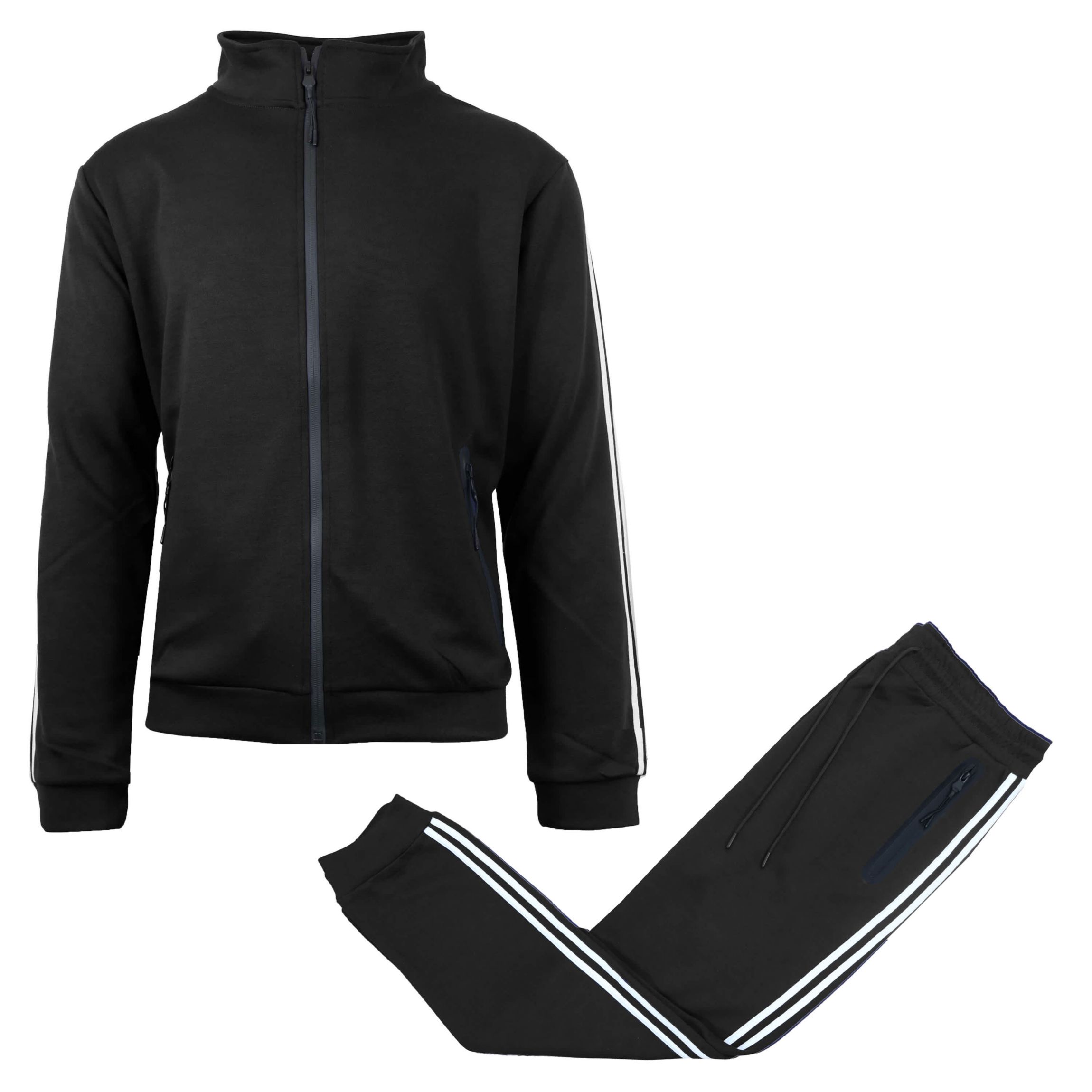 Galaxy by Harvic Mens Tech Fleece Sweatshirt  and Jogger 2 Piece Set