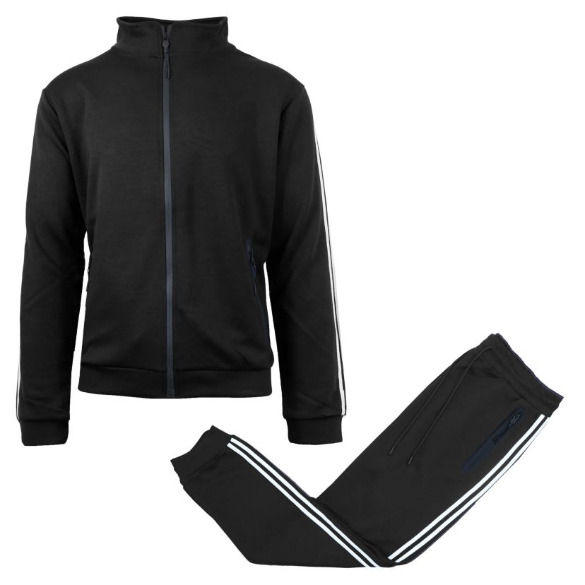 Galaxy by Harvic Mens Tech Fleece Sweatshirt  and Jogger 2 Piece Set