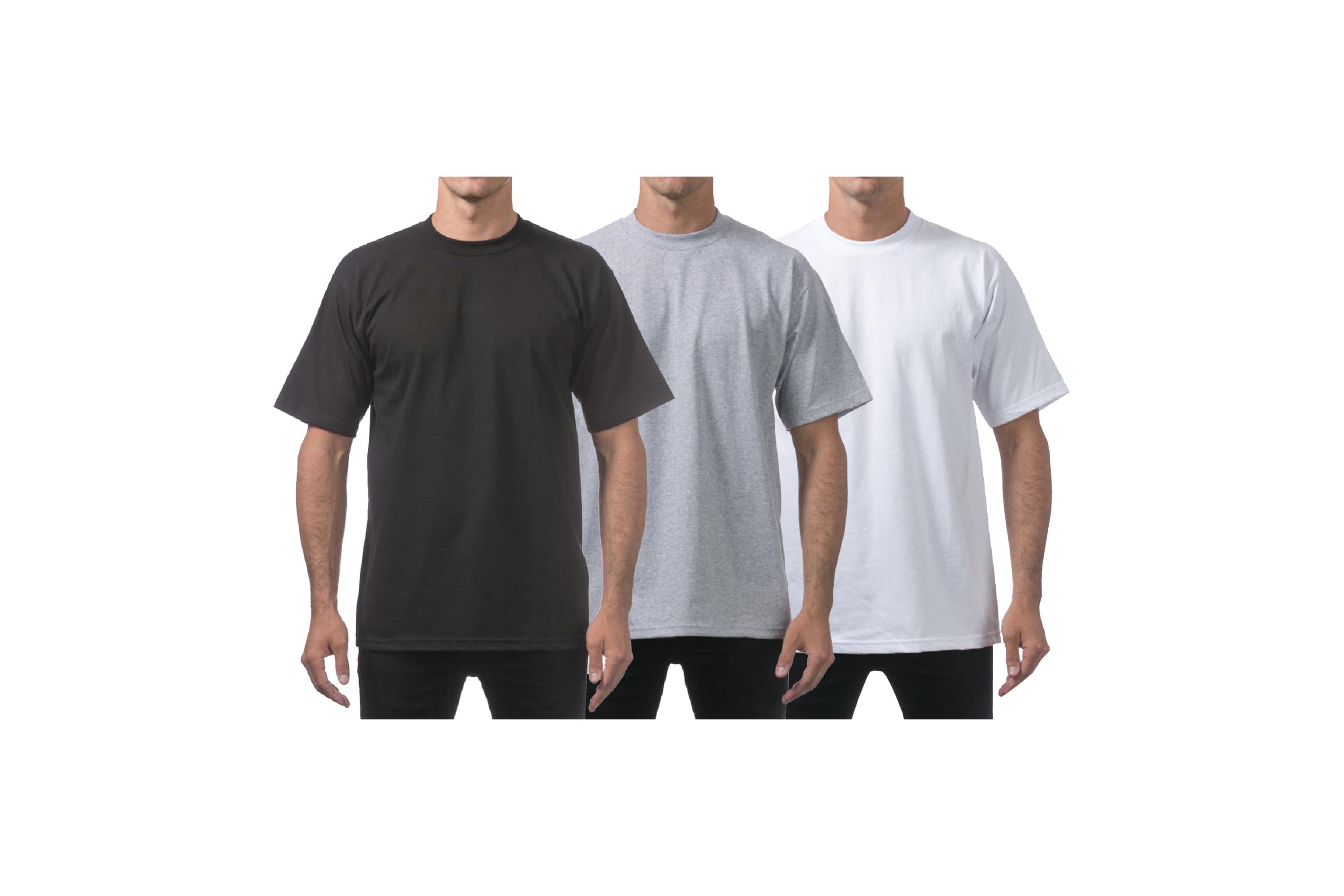 Galaxy M&T Mens Premium Heavyweight Crew Neck Short Sleeve Tee-6 Pack