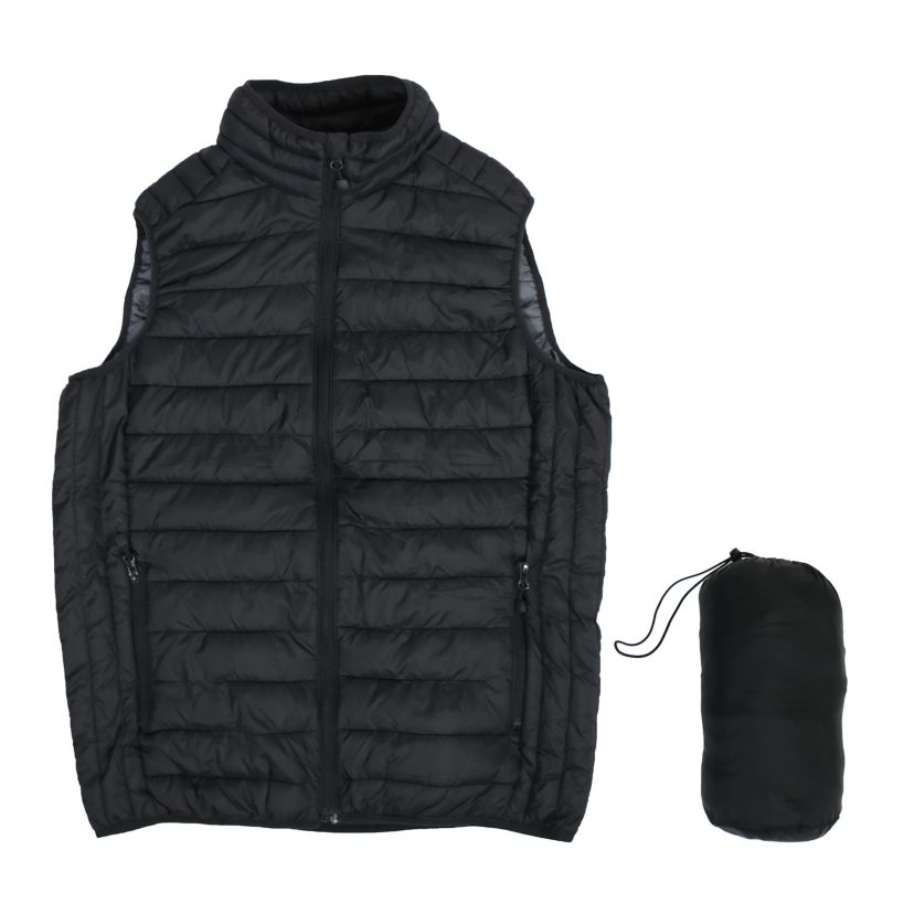 Mens Packable Puffer Bubble Vest