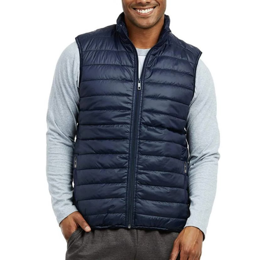 Galaxy Playertees Mens Modern Fit  Packable Midweight Puffer Vest