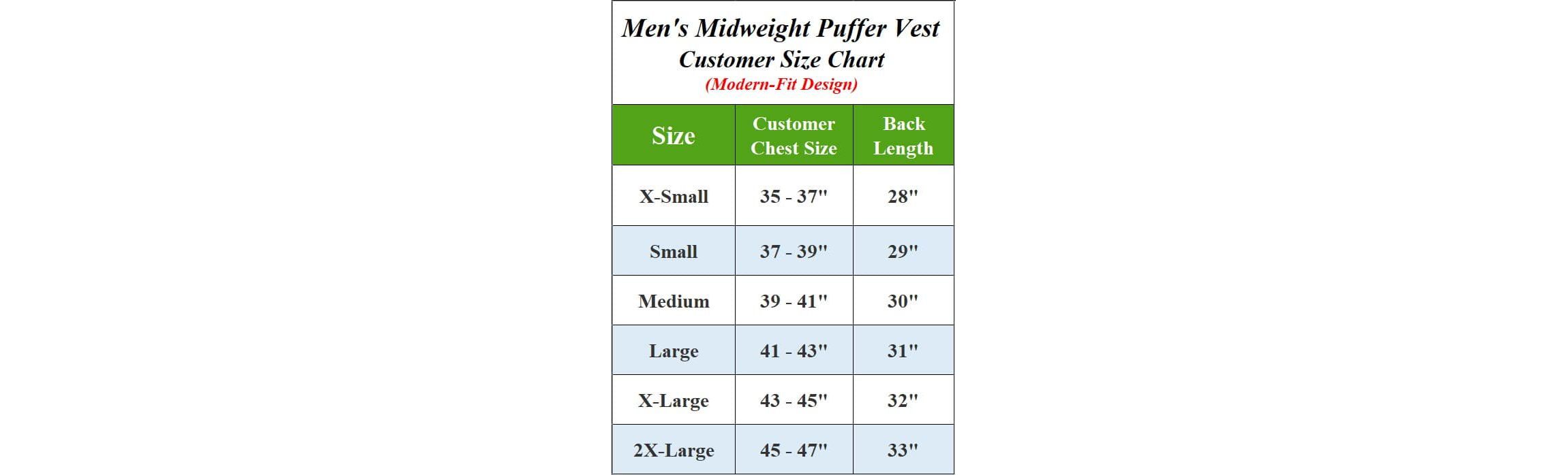 Galaxy Playertees Mens Modern Fit  Packable Midweight Puffer Vest