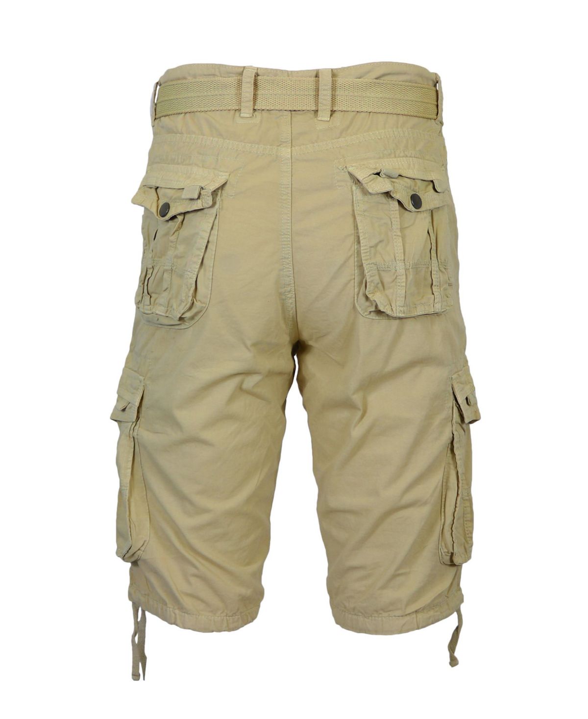 Mens Vintage Cotton Cargo Belted Shorts (Sizes, 30-42)