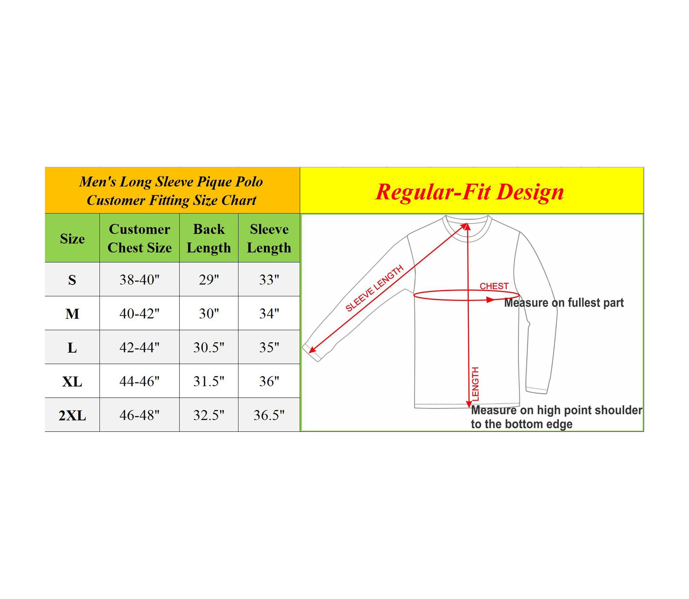 Galaxy Jump Start Mens Modern Fit Long Sleeve Polo Shirt