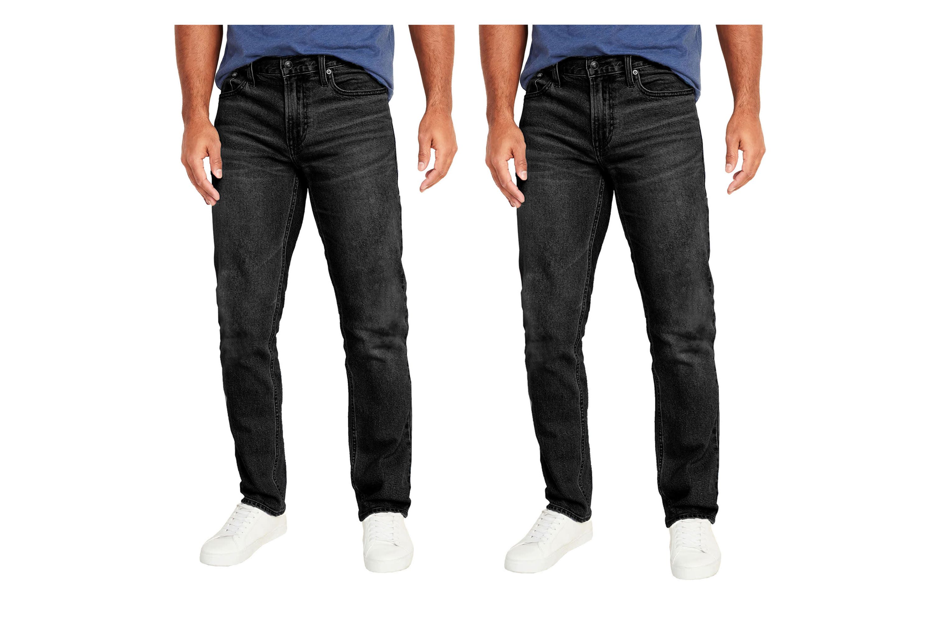 Mens Flex Stretch Slim Straight Jeans -  2 Pack