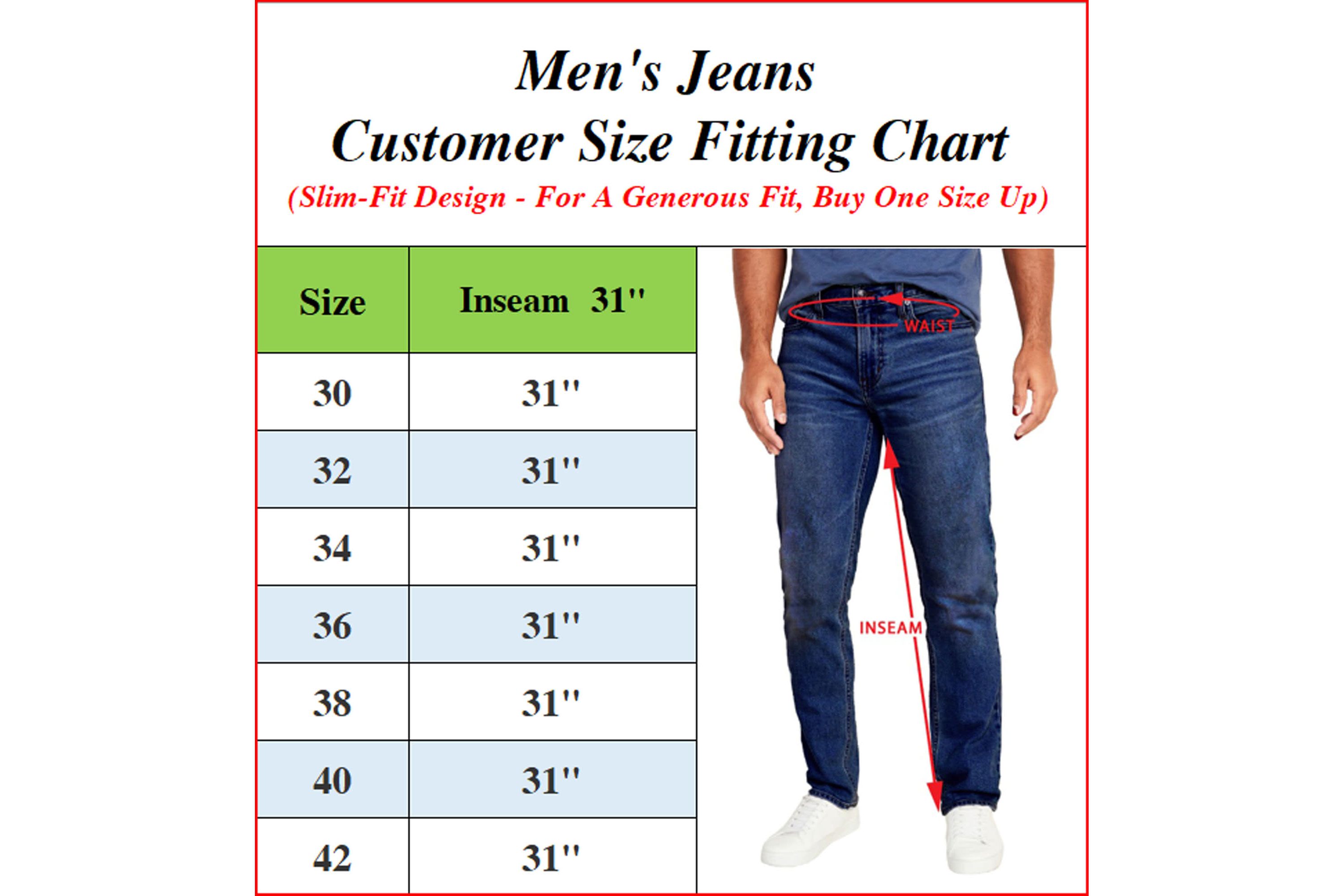 Mens Flex Stretch Slim Straight Jeans -  2 Pack