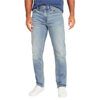Blu Rock Men's Flex Stretch Slim Straight Jeans, Light Blue, 42
