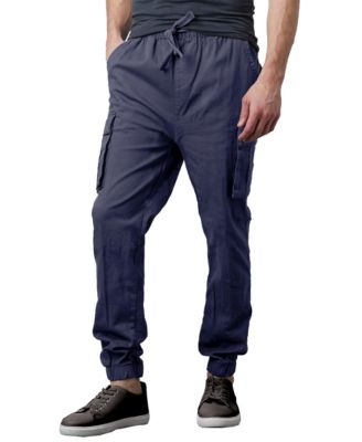 Blu Rock Jump Start Men's Slim Fit Cotton Flex Stretch Cargo Jogger Pants