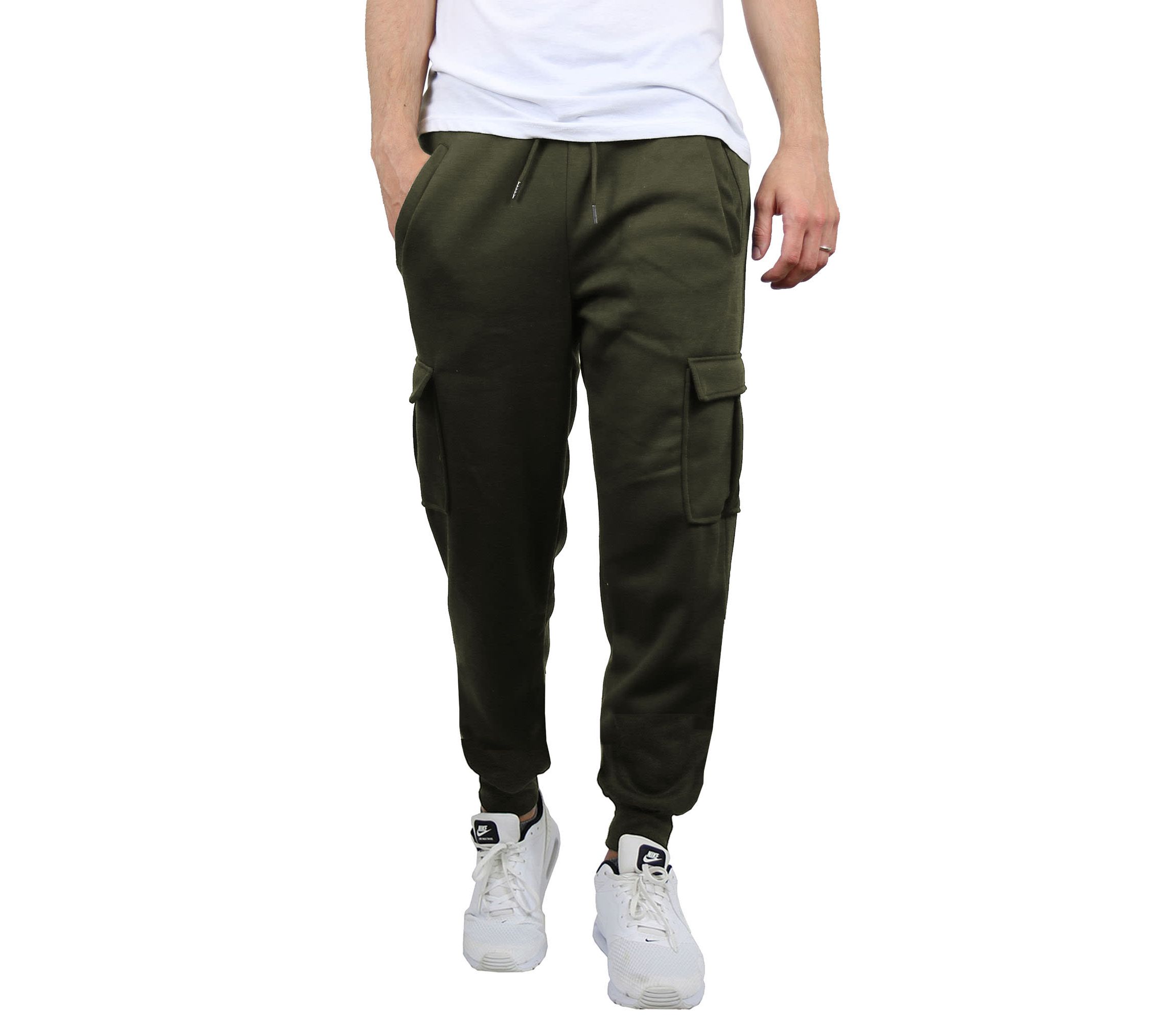 Heavyweight Fleece-Lined Cargo Jogger Sweatpants