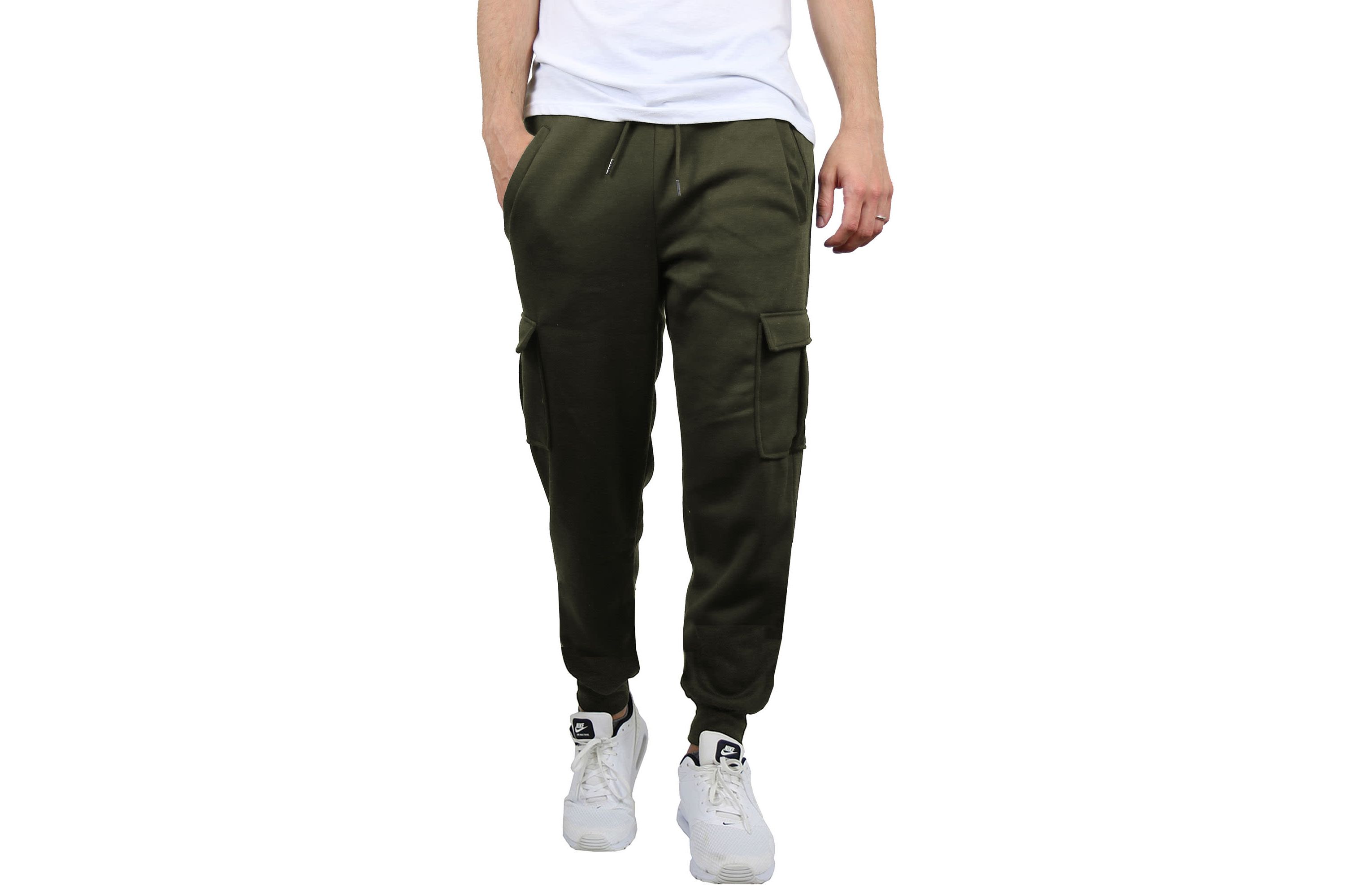 Heavyweight Fleece-Lined Cargo Jogger Sweatpants