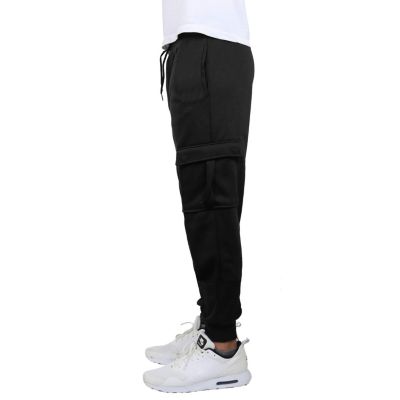 Mens Cargo Pocket Fleece Jogger Sweatpants