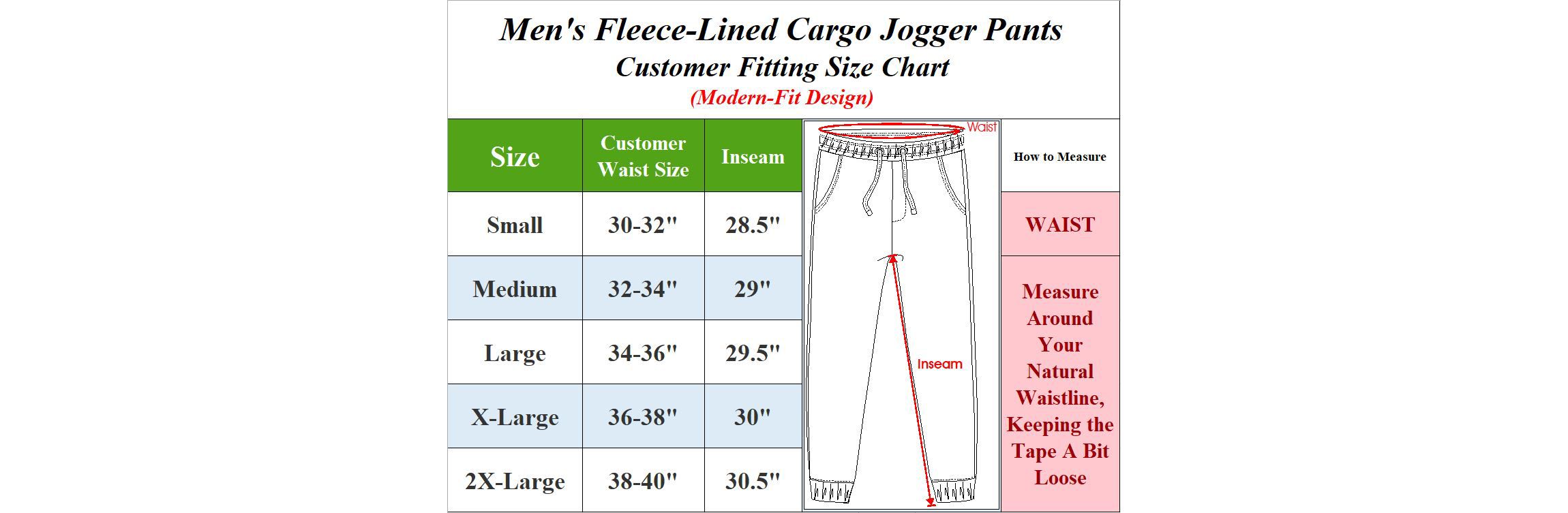 Mens Cargo Pocket Fleece Jogger Sweatpants