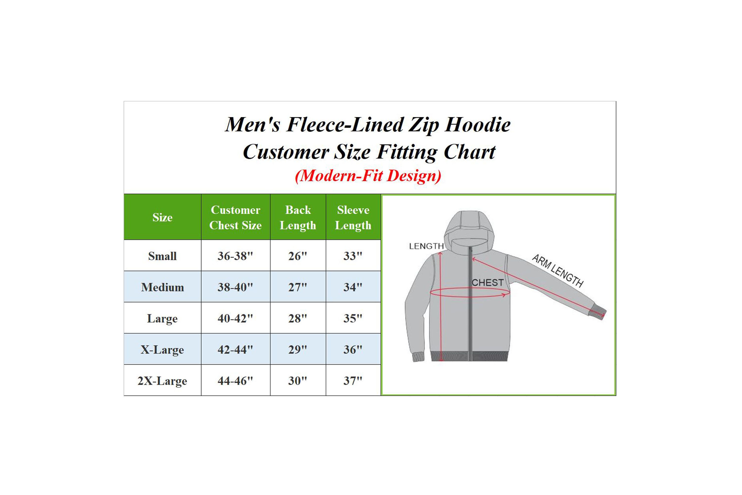 Men’s Fleece-Lined Full-Zip Hoodie
