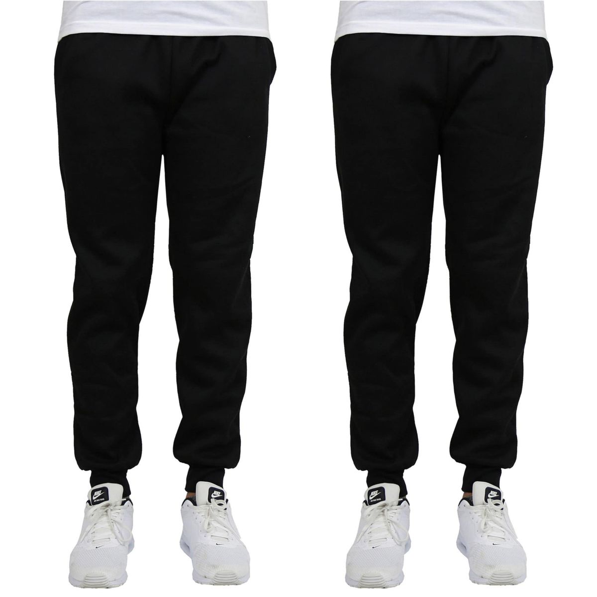 Blue Ice Mens  Fleece-Lined Jogger Sweatpants - 2 Pack