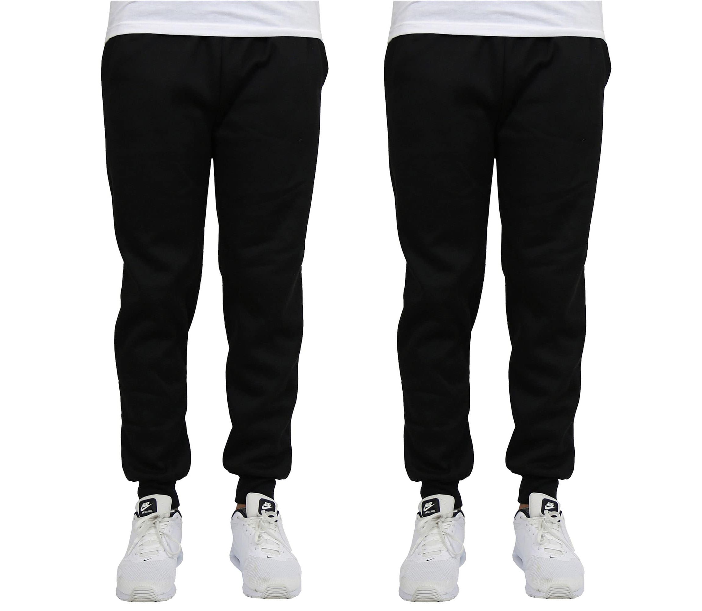 Blue Ice Mens  Fleece-Lined Jogger Sweatpants - 2 Pack