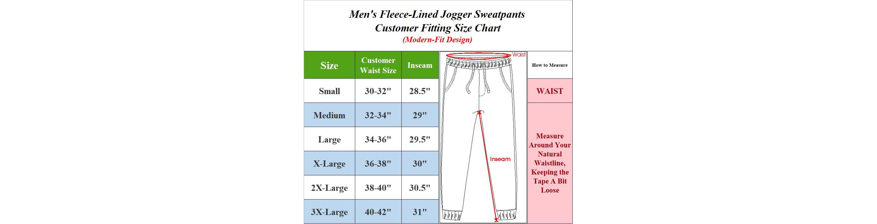 Blue Ice Mens  Fleece-Lined Jogger Sweatpants - 2 Pack