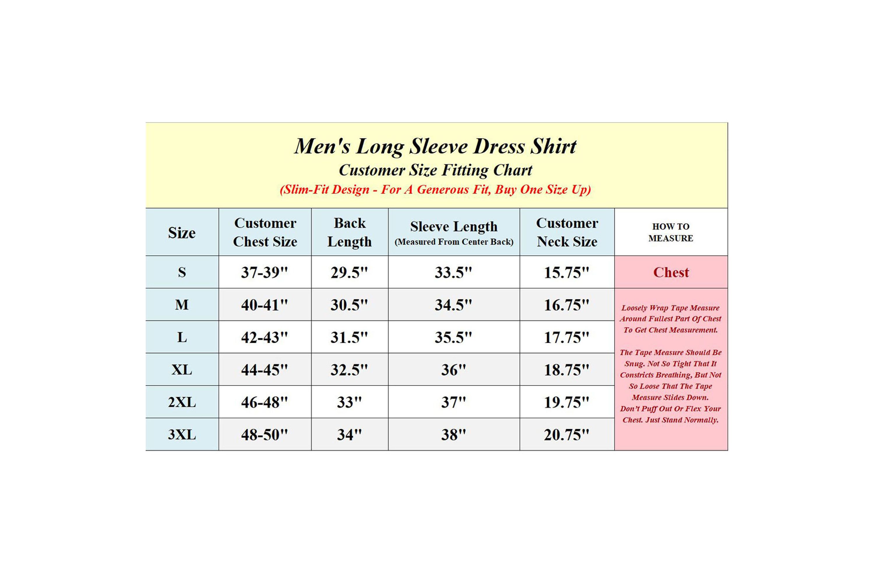 3-Pack Mens Long Sleeve Dress Shirts