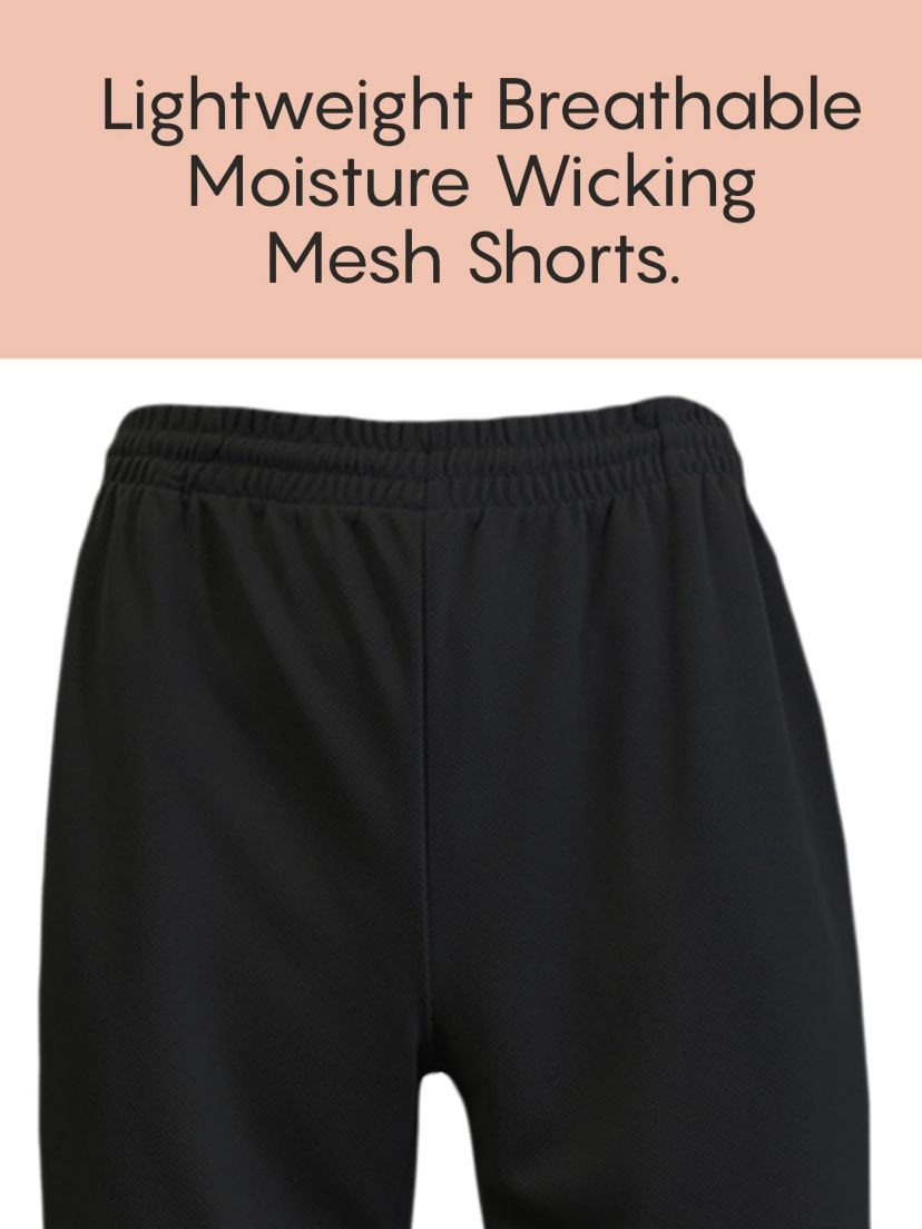 Jump Start Mens 5-Pack Lightweight Breathable Moisture Wicking Mesh Shorts