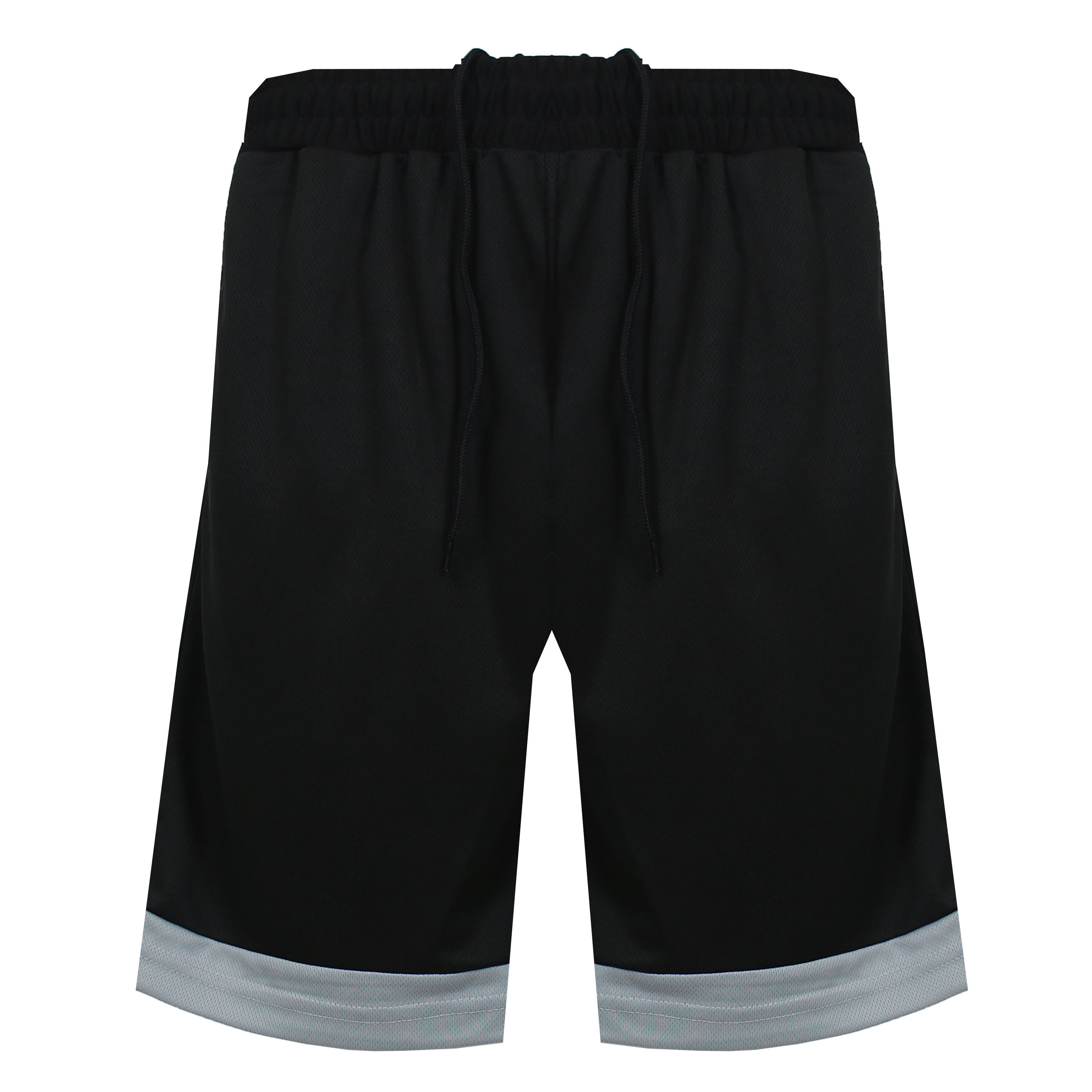 Jump Start Mens 5-Pack Lightweight Breathable Moisture Wicking Mesh Shorts