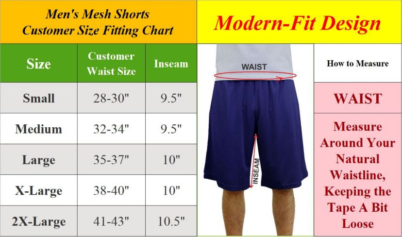 Jump Start Mens 4-Pack Lightweight Breathable Moisture Wicking Mesh Shorts