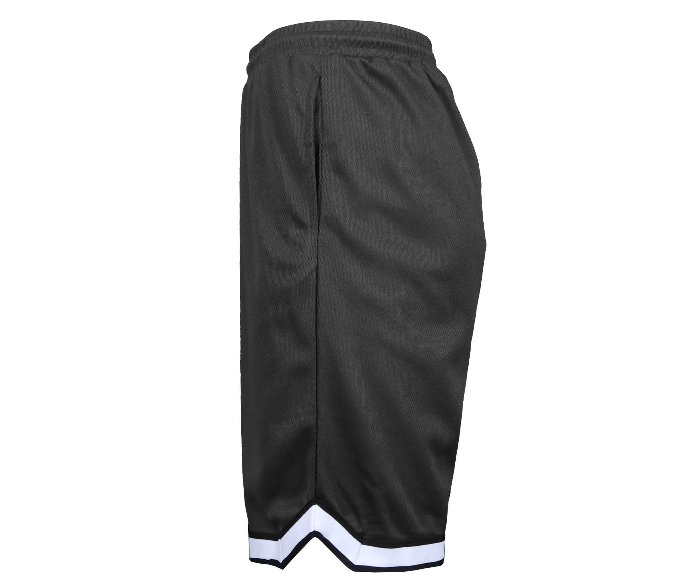 Mens Premium Active Moisture Wicking Workout  Mesh Shorts With Trim