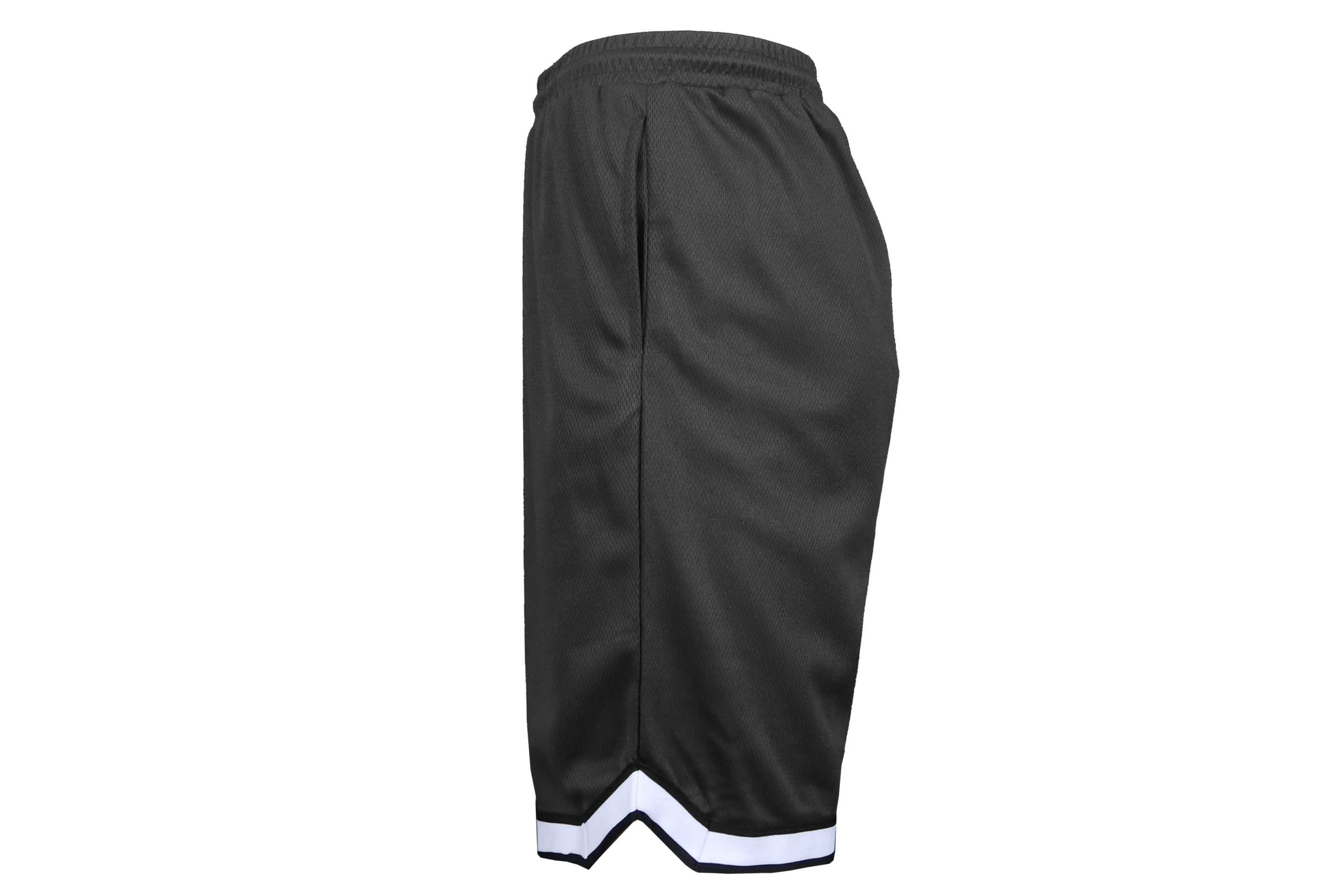 Mens Premium Active Moisture Wicking Workout  Mesh Shorts With Trim