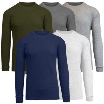 Blue Ice Men's Modern Fit Waffle-Knit Classic Thermal-5 Pack, 2XL