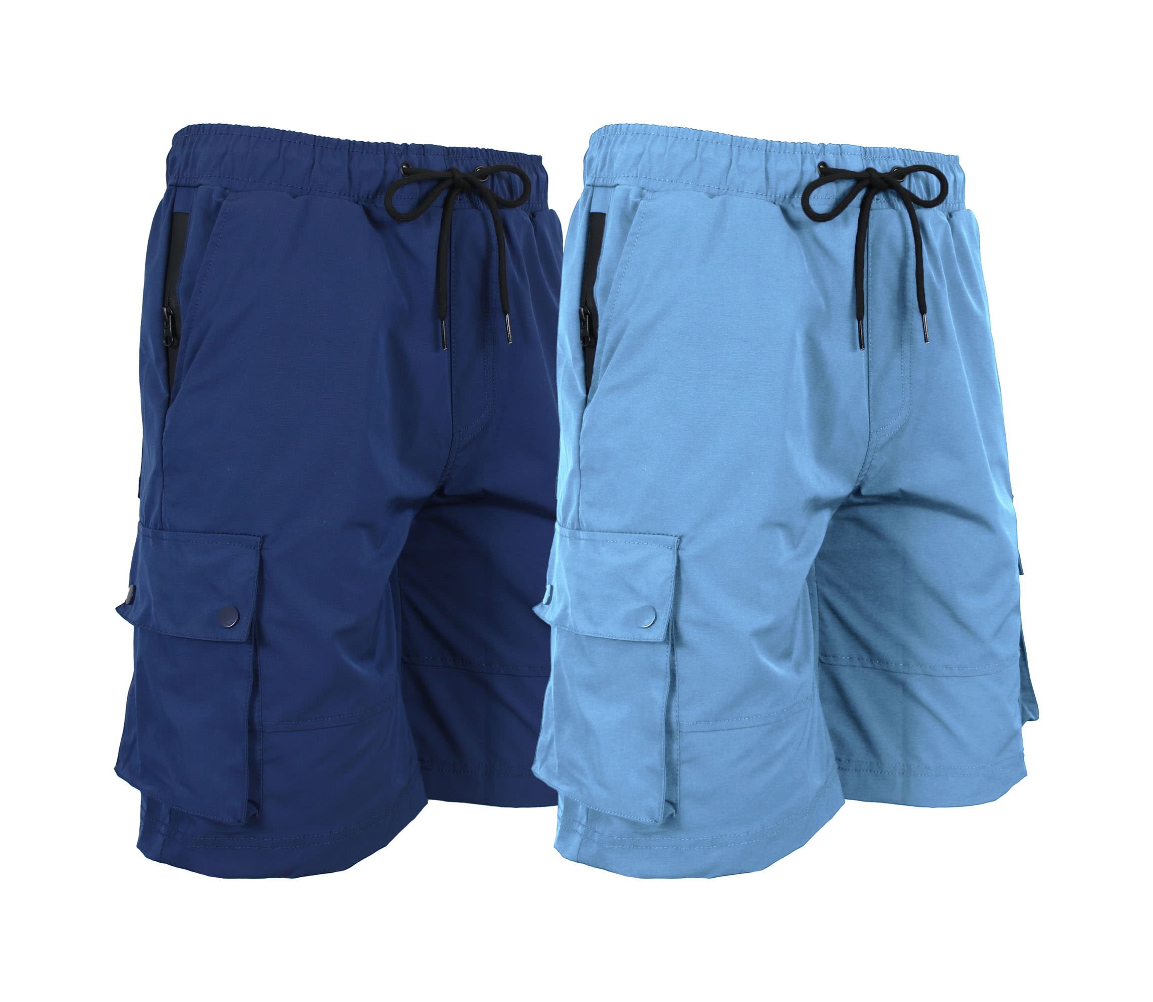 Moisture Wicking Performance Quick Dry Cargo Shorts-2 Pack