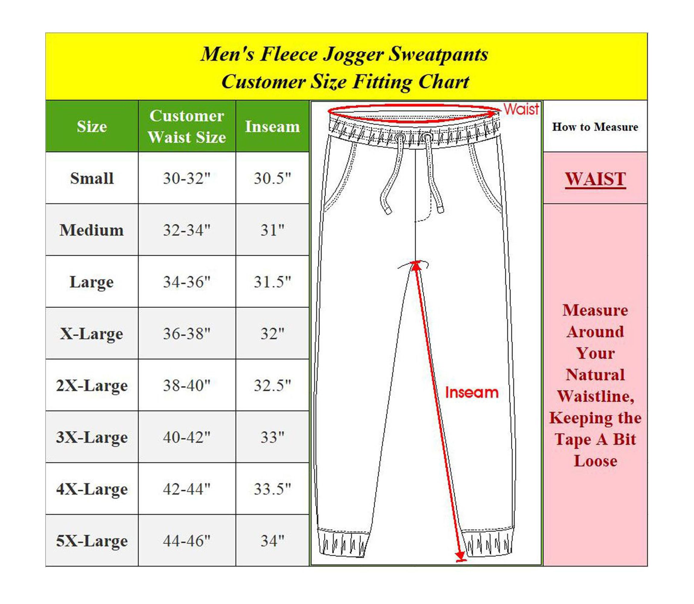Mens Modern Fit  Heavyweight Classic Fleece Jogger Sweatpants- 3 Pack