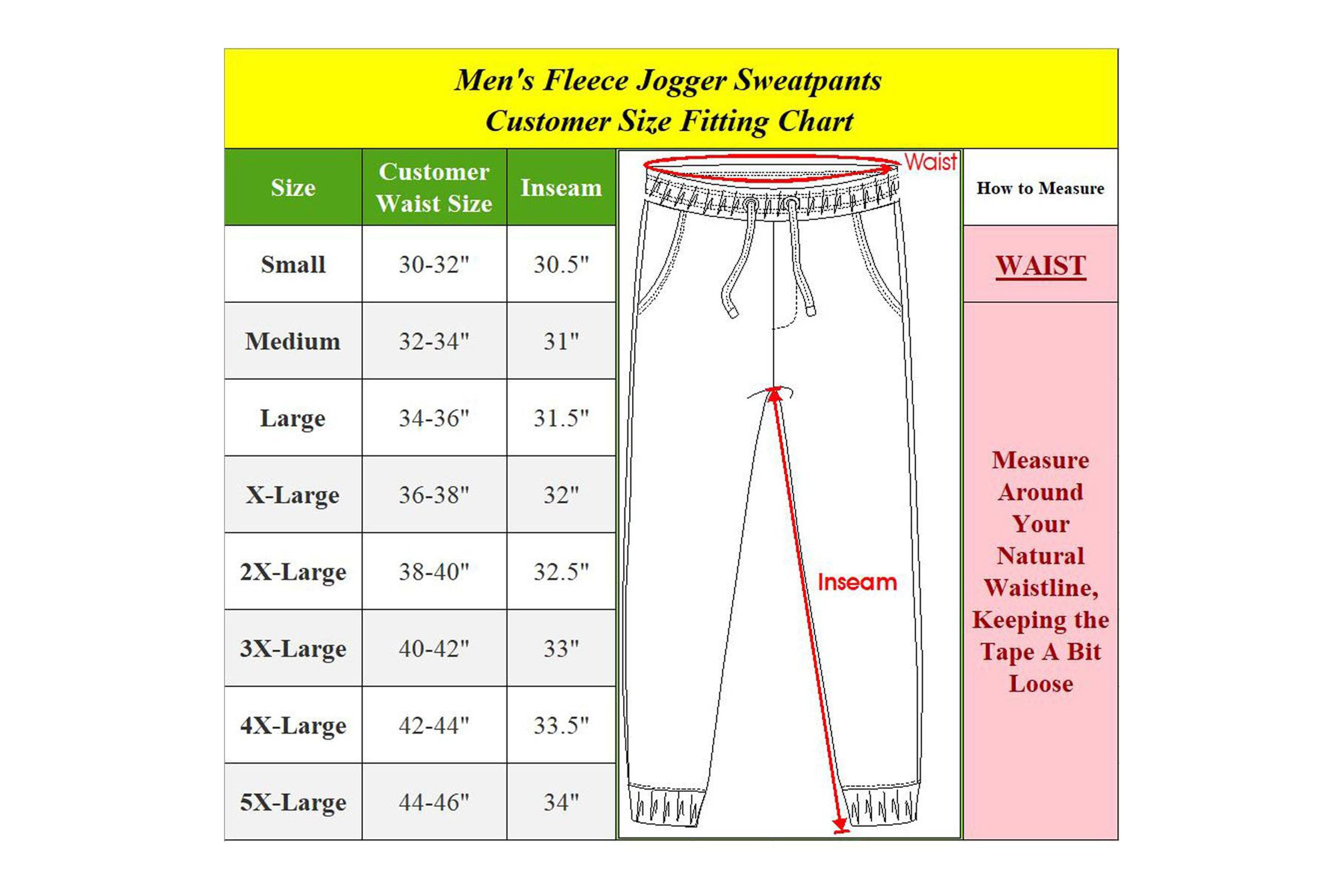 Mens Modern Fit  Heavyweight Classic Fleece Jogger Sweatpants- 3 Pack