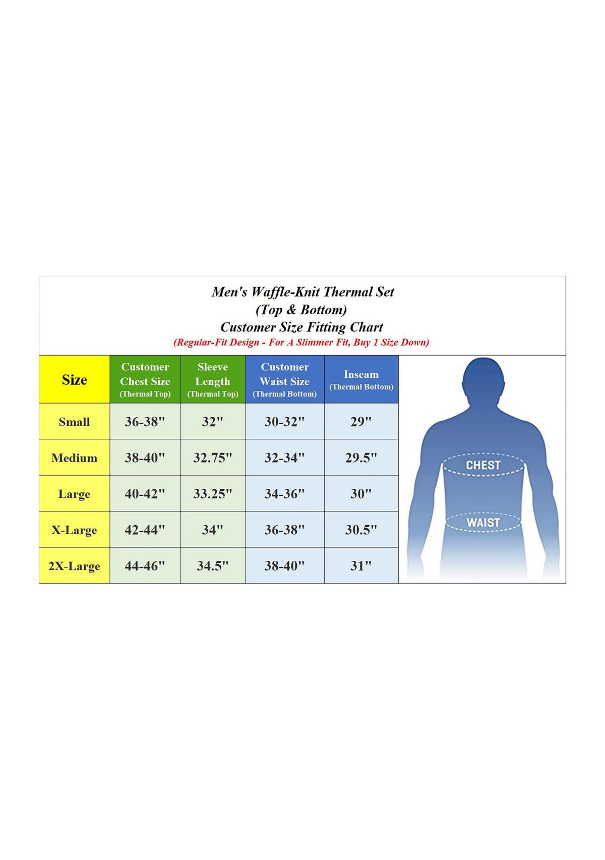 Mens 2-Piece Winter Thermal Top & Bottom Set