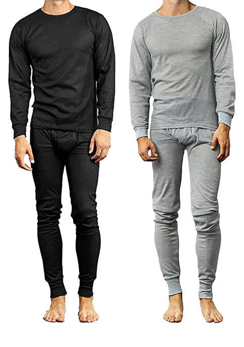 Mens 4-Piece Winter Thermal Top & Bottom Sets