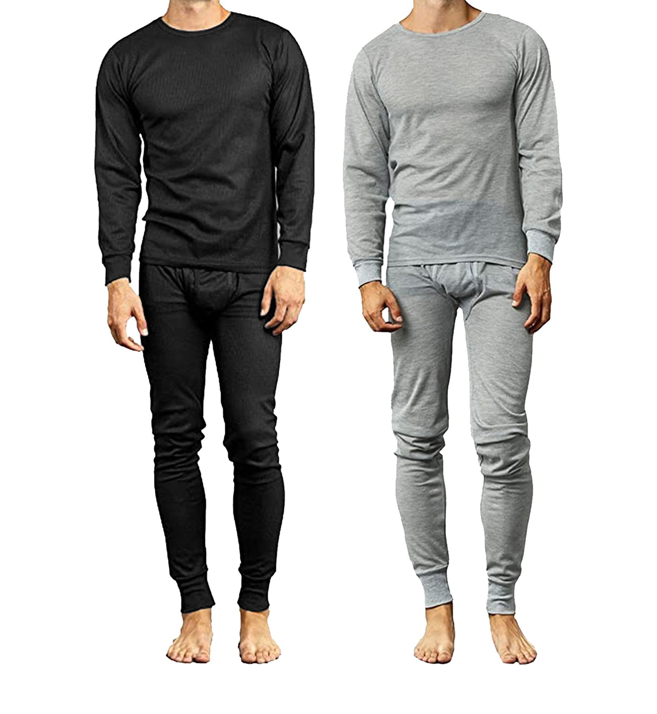 Mens 4-Piece Winter Thermal Top & Bottom Sets
