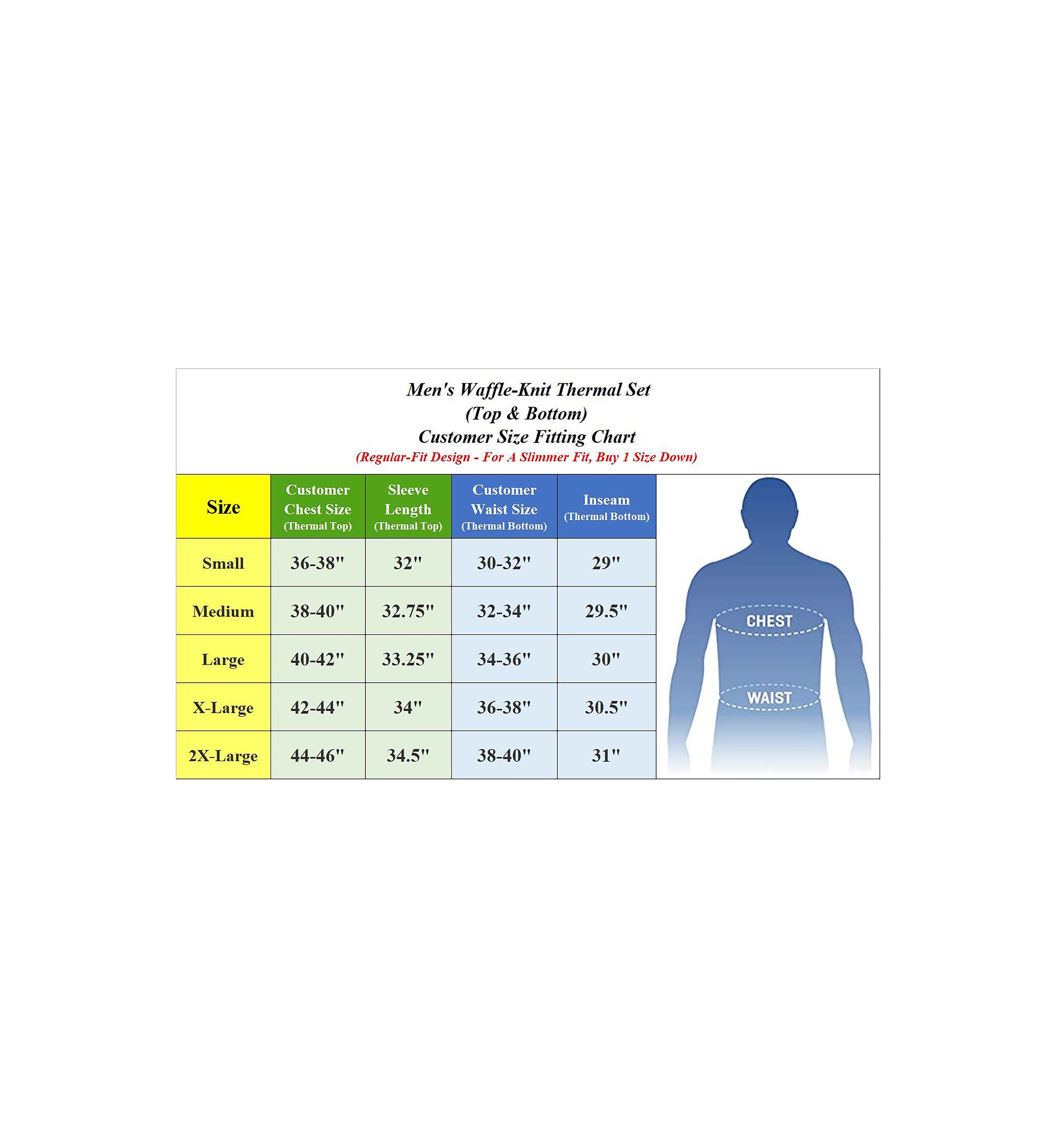 Mens 4-Piece Winter Thermal Top & Bottom Sets